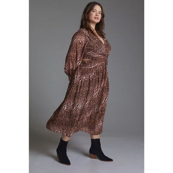 Anthropologie - Floral Cut-Out Midi Dress
Ranna Gill size XL - Picture 1 of 11